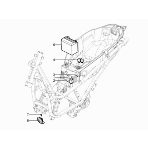 Remote Switches - Battery - Horn Piaggio Beverly 350 E3 Sport Touring 2013-2014