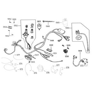 Ignition lock Wiring Harness China VX-S/Riva Sport (EURO 4; after 2018)