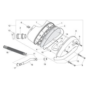 Airbox II Aprilia SR 50 H2O ie+carb 2004-2009