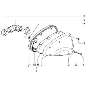Air filter Piaggio Liberty 2-stroke up to 2005