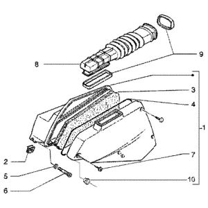Air filter Piaggio Liberty 4-stroke up to 2005