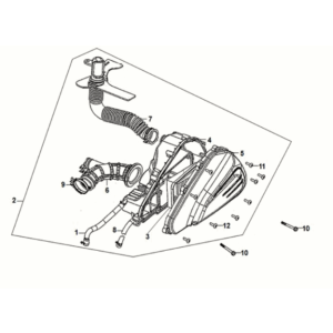 Air cleaner Sym Mio 50I E5