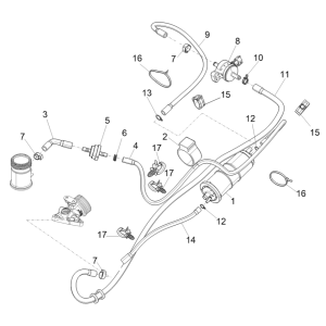 Piaggio Medley 125 ABS E5 2021-2022 anti-evaporation system (EMEA)