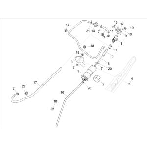 Piaggo Zip 4-stroke anti-evaporation system (euro5 injection IGET)