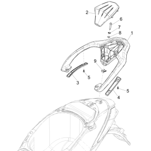 Piaggio Liberty 50 4-stroke rear luggage carrier (IGET Euro 5)