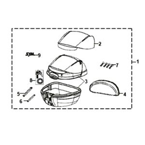 Sym Symphony ST 200I luggage carrier