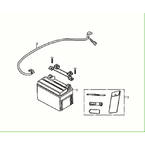 Battery - Sym Fiddle ll Euro 5 Tool Set