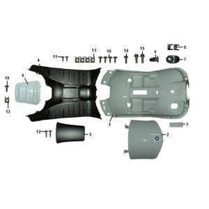 Leg Shield- Footboard Riva Sport VX50S 4-stroke