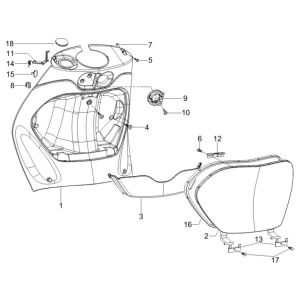 Leg Shield Piaggio Zip 2000 2-stroke AC