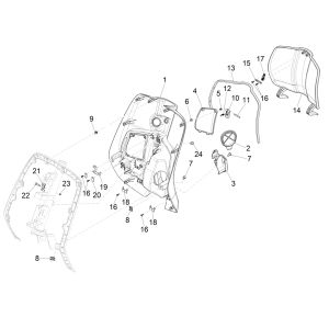 Vespa Elettrica 2018-2019 leg shield