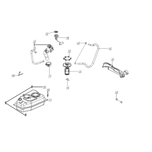 Fuel tank Kymco People S 50i E4 Matt Brown