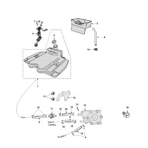 Fuel Tank - Oil Tank 2 Peugeot Vivacity 3 4-Stroke
