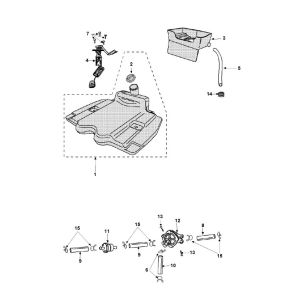 Fuel Tank - Oil Tank Peugeot Vivacity 3 4-Stroke