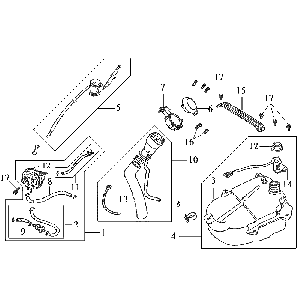 Fuel tank - Fuel float Sym DD50 blue