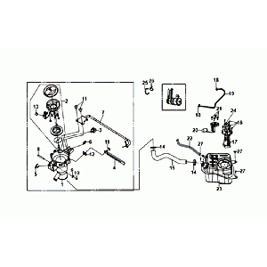 FUEL TANK - FUEL FLOATTER Sym Orbit III Black
