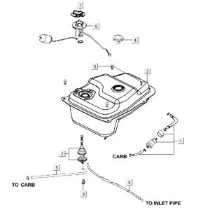 petrol tank AGILITY CITY 16 4T 125