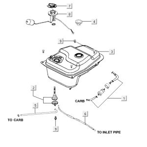 petrol tank AGILITY CITY 16 4T 150