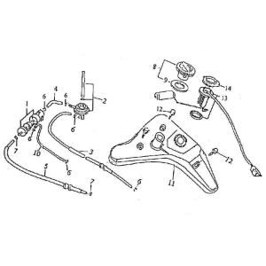 Fuel tank Santini Firenze 125cc
