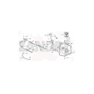 Fuel tank Santini Capri 125cc white