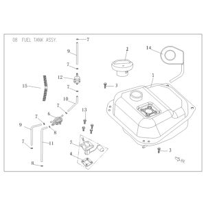 Gas tank Agm Vx50 plus