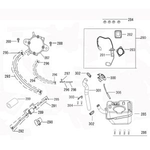 Fuel tank Benzhou ZN50QT-36 black