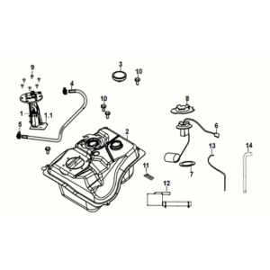 Fuel tank/ petrol float Sym Jet 14 125I E4