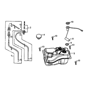 Fuel tank/petrol float Sym Symphony ST E3