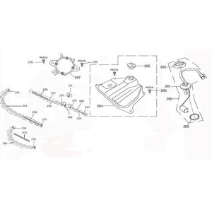 Fuel tank BTC Legend white