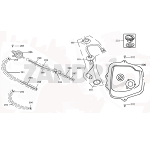 Fuel tank BTC Riva Sport dark blue