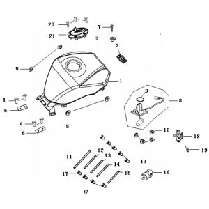 Gas tank China Strada