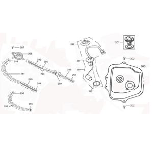 Fuel tank Edwards Maple V50-2 125cc white