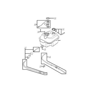 Fuel tank Kymco Agility FR 12" 4-stroke euro4 brown