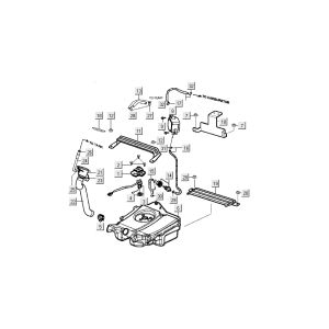 Fuel tank Kymco Filly 4-stroke silver