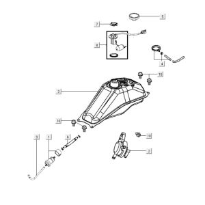 Fuel tank Kymco K-Pipe 125cc
