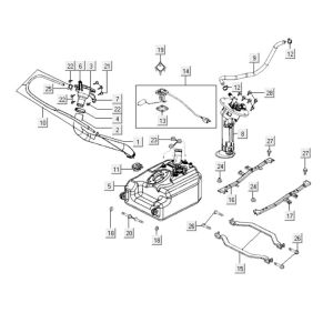 Fuel tank Kymco People S 300i