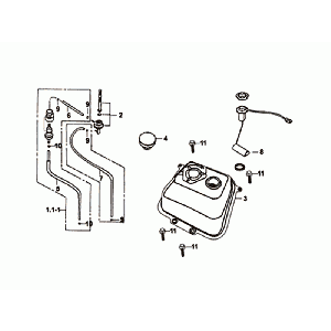 FUEL TANK - FUEL FLOATER Sym Orbit II Euro 4 Matt Grey