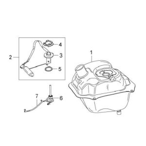 Fuel tank Peugeot V-clic 4-stroke
