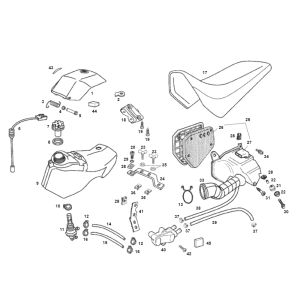 Fuel tank SENDA R X-TREME 2007 E2 3ED