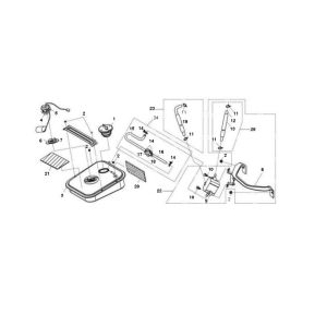 Fuel tank Sym Jet Sport-X 2-stroke