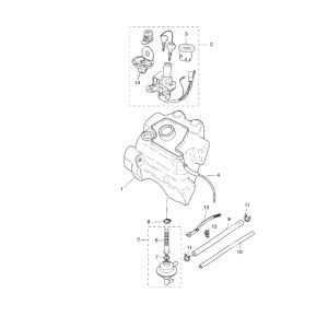 Fuel tank Yamaha Aerox 2-stroke