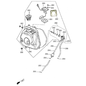 Fuel tank Znen Snail creme