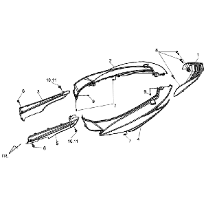 Plating Sym Jet 4 (GY7450U WH006) gray white