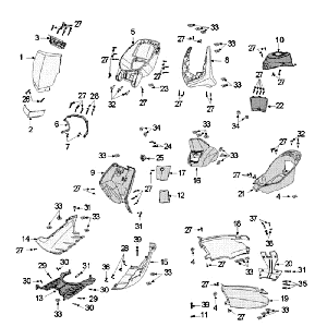 Plating Peugeot New Vivacity 4-stroke Blue
