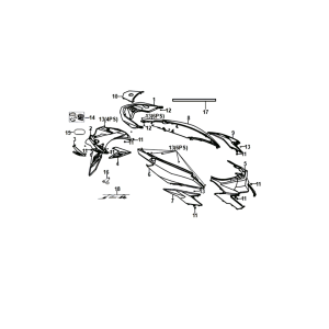 Plating Sym Jet 14 black (BK-007U)