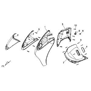 Plating Front Plating Inner Sym Allo (BK5560S) black