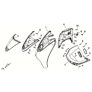 Plating Front Plating Inner Sym Allo GT (WH006 S882U) white silver