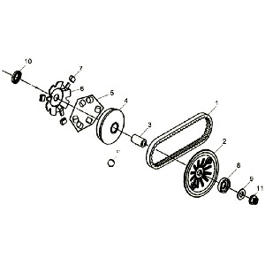 Movable Flange V String Sym Allo (WH871) champagne