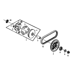 Movable flange/v belt Sym Symphony ST E3