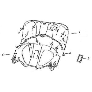 Inner Hood Eagle-Wing Torino 125cc