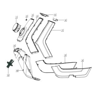 Hoods - front dark blue Niu N1S